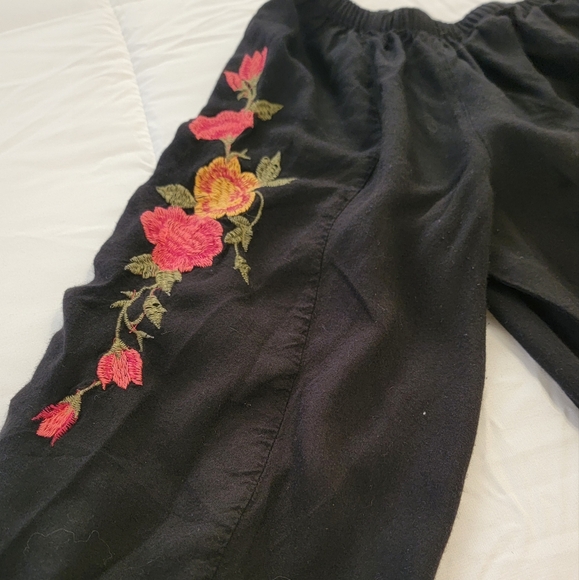 Black pheasants dress / Tunic top  short length drop shoulder elastic waist - Picture 4 of 9